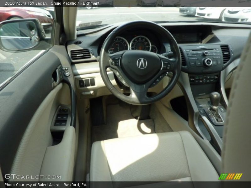Grigio Metallic / Parchment 2010 Acura TSX Sedan