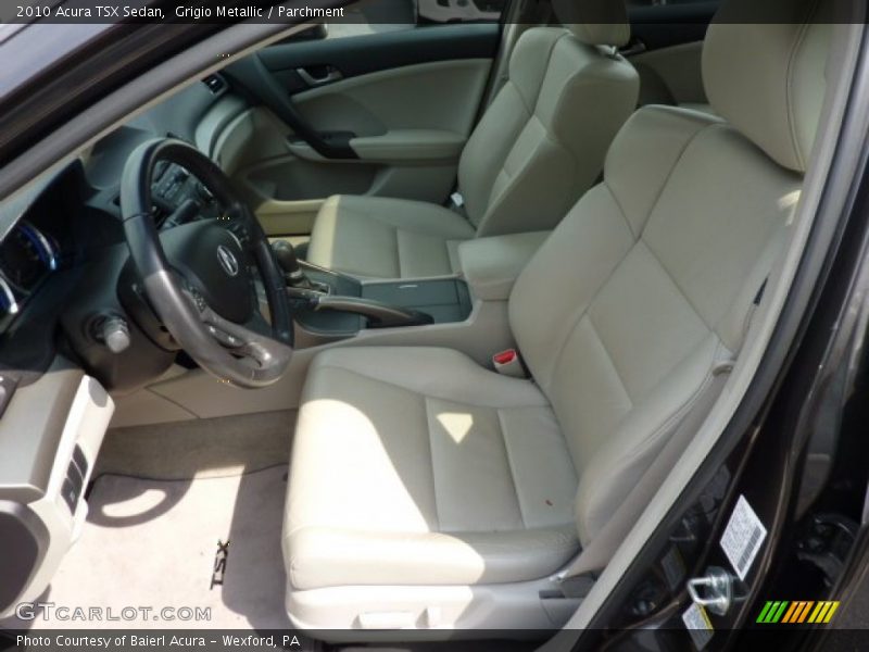 Grigio Metallic / Parchment 2010 Acura TSX Sedan