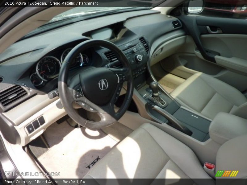 Grigio Metallic / Parchment 2010 Acura TSX Sedan