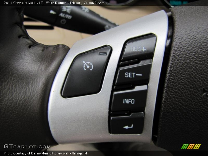 White Diamond Tricoat / Cocoa/Cashmere 2011 Chevrolet Malibu LT