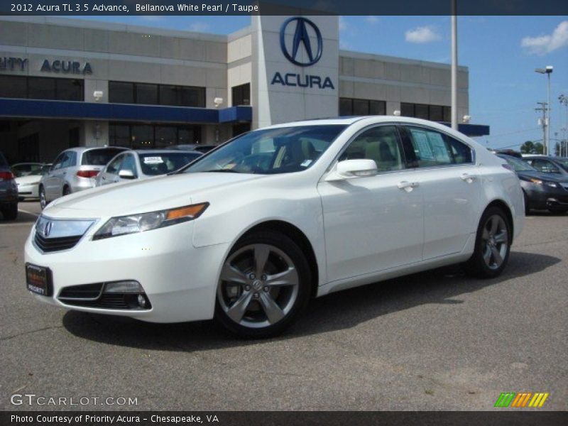 Bellanova White Pearl / Taupe 2012 Acura TL 3.5 Advance