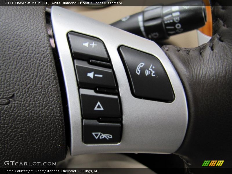 White Diamond Tricoat / Cocoa/Cashmere 2011 Chevrolet Malibu LT