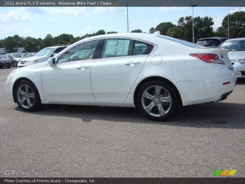 Bellanova White Pearl / Taupe 2012 Acura TL 3.5 Advance