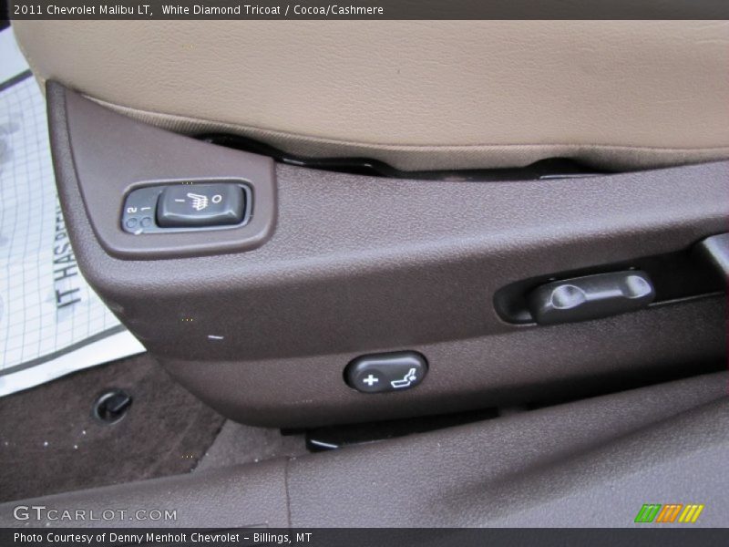 White Diamond Tricoat / Cocoa/Cashmere 2011 Chevrolet Malibu LT