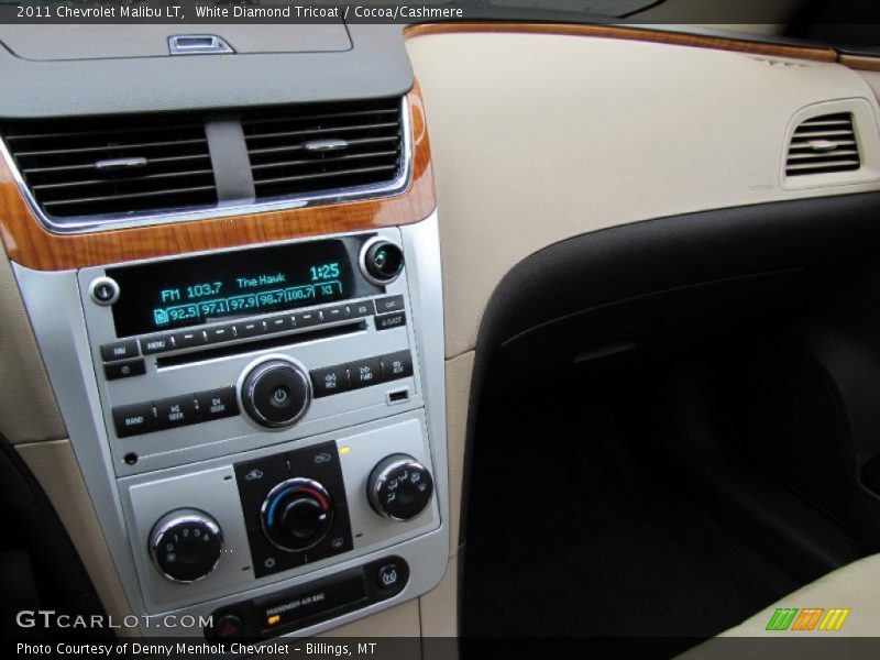 White Diamond Tricoat / Cocoa/Cashmere 2011 Chevrolet Malibu LT