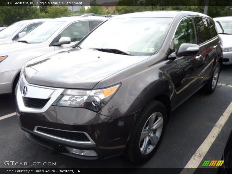 Grigio Metallic / Parchment 2010 Acura MDX