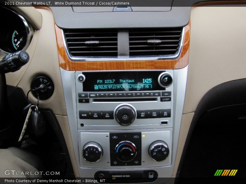 White Diamond Tricoat / Cocoa/Cashmere 2011 Chevrolet Malibu LT