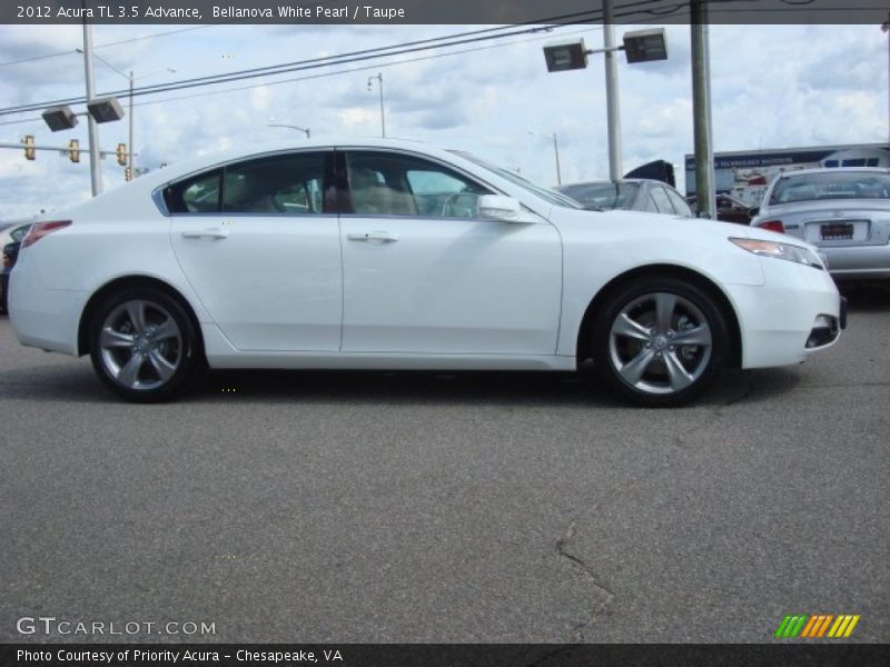 Bellanova White Pearl / Taupe 2012 Acura TL 3.5 Advance
