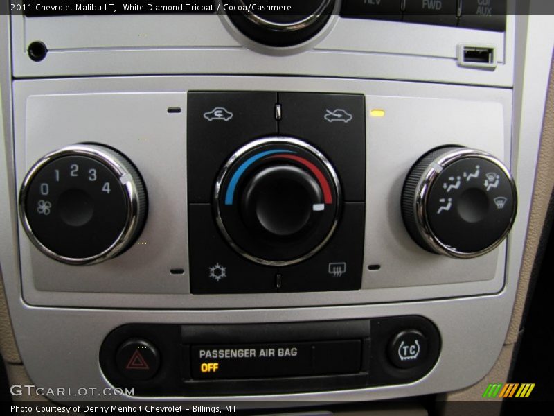 White Diamond Tricoat / Cocoa/Cashmere 2011 Chevrolet Malibu LT
