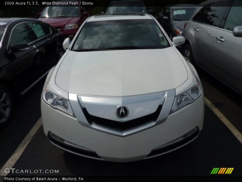 White Diamond Pearl / Ebony 2009 Acura TL 3.5