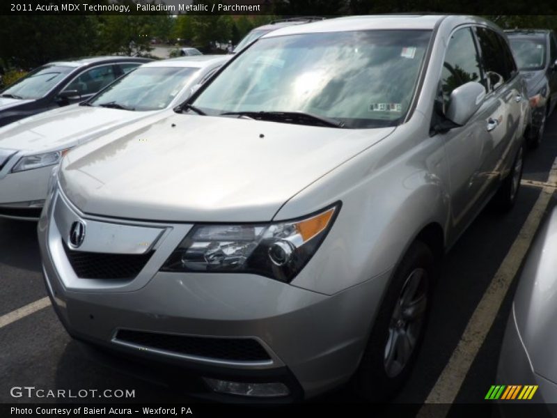 Palladium Metallic / Parchment 2011 Acura MDX Technology