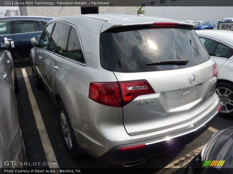 Palladium Metallic / Parchment 2011 Acura MDX Technology