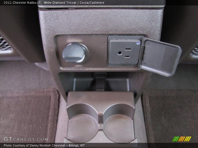 White Diamond Tricoat / Cocoa/Cashmere 2011 Chevrolet Malibu LT