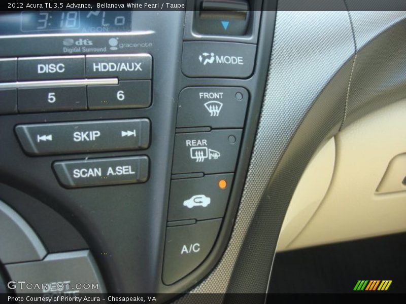 Bellanova White Pearl / Taupe 2012 Acura TL 3.5 Advance