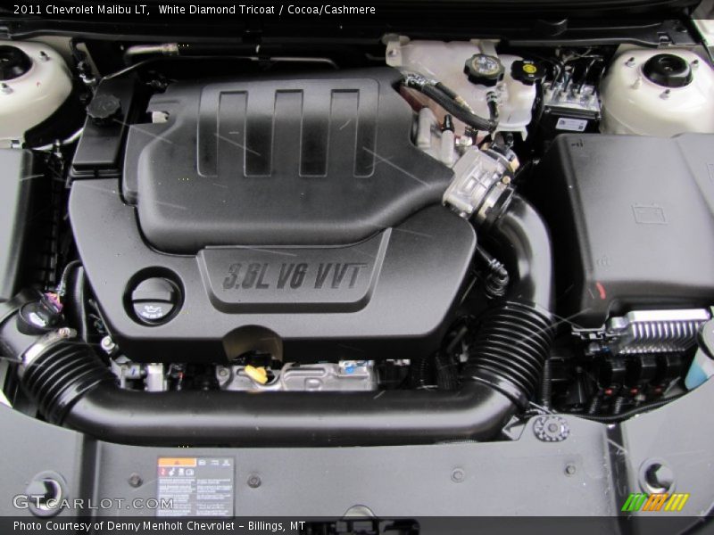 White Diamond Tricoat / Cocoa/Cashmere 2011 Chevrolet Malibu LT