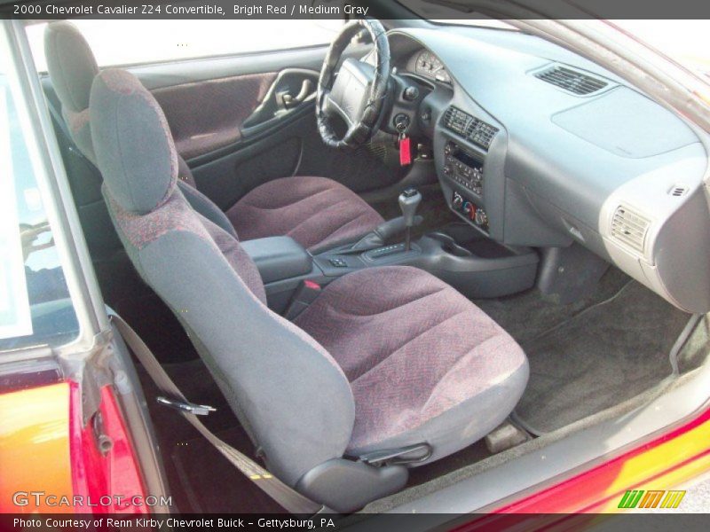 Bright Red / Medium Gray 2000 Chevrolet Cavalier Z24 Convertible