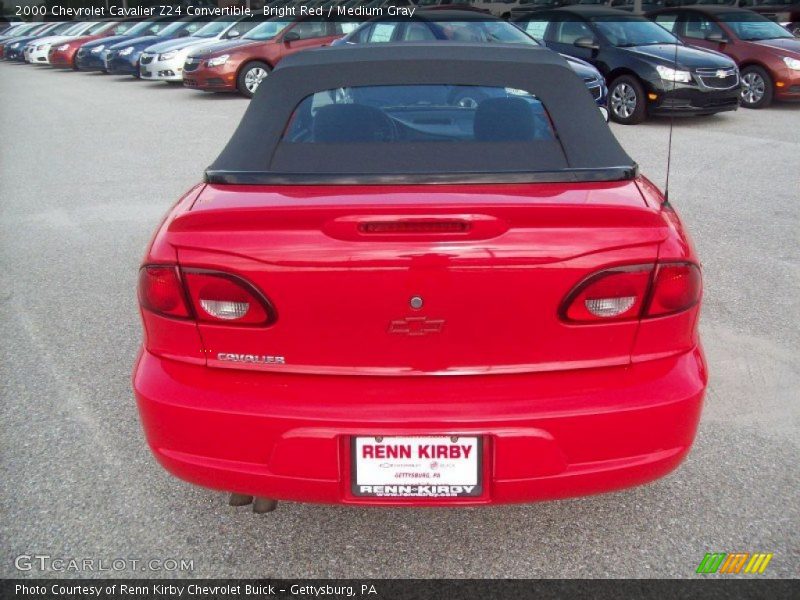 Bright Red / Medium Gray 2000 Chevrolet Cavalier Z24 Convertible