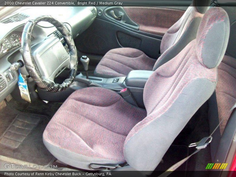 Bright Red / Medium Gray 2000 Chevrolet Cavalier Z24 Convertible