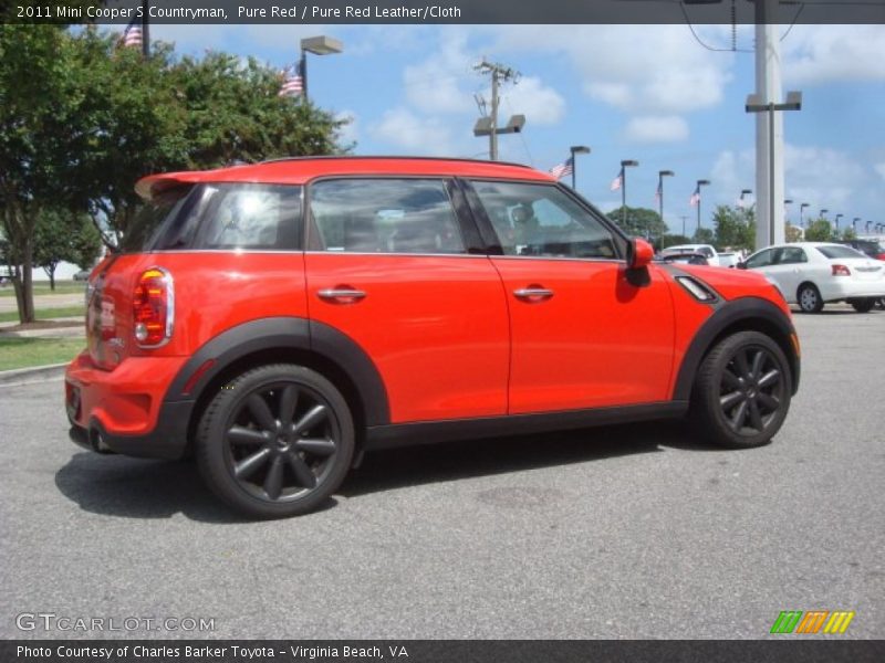 Pure Red / Pure Red Leather/Cloth 2011 Mini Cooper S Countryman
