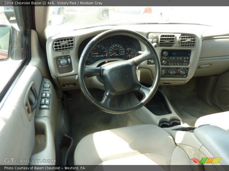 Victory Red / Medium Gray 2004 Chevrolet Blazer LS 4x4