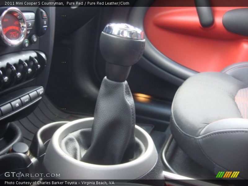 Pure Red / Pure Red Leather/Cloth 2011 Mini Cooper S Countryman