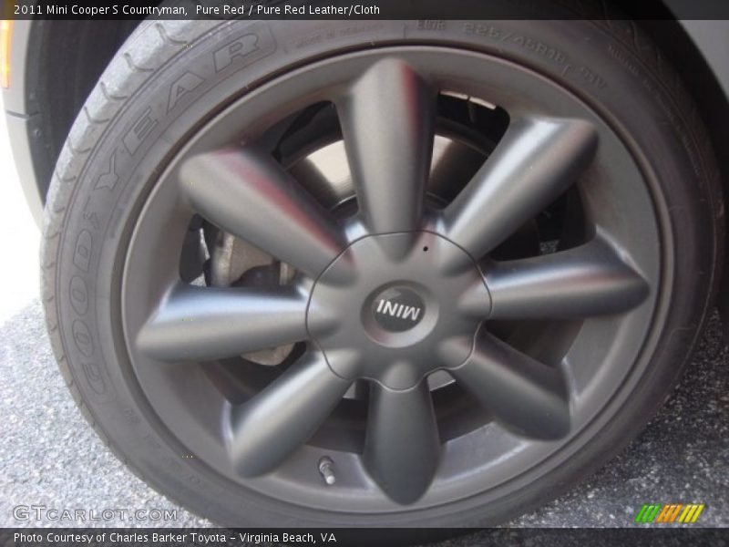Pure Red / Pure Red Leather/Cloth 2011 Mini Cooper S Countryman