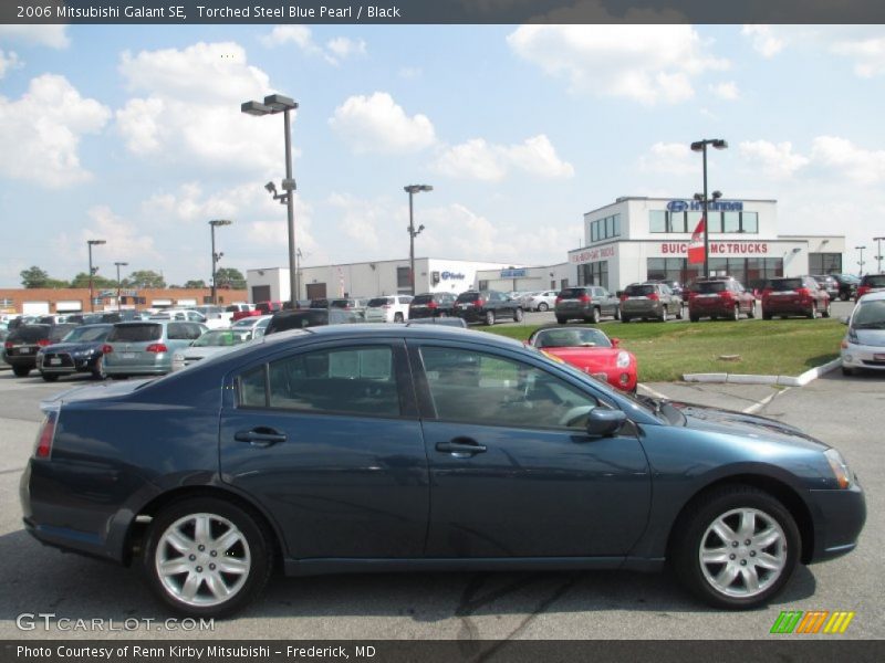 Torched Steel Blue Pearl / Black 2006 Mitsubishi Galant SE