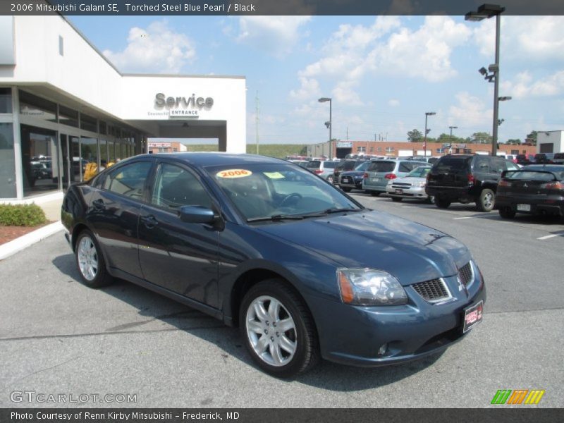 Torched Steel Blue Pearl / Black 2006 Mitsubishi Galant SE