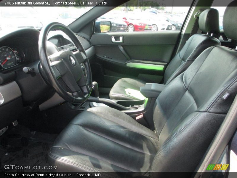 Torched Steel Blue Pearl / Black 2006 Mitsubishi Galant SE