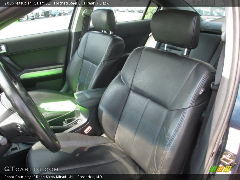 Torched Steel Blue Pearl / Black 2006 Mitsubishi Galant SE