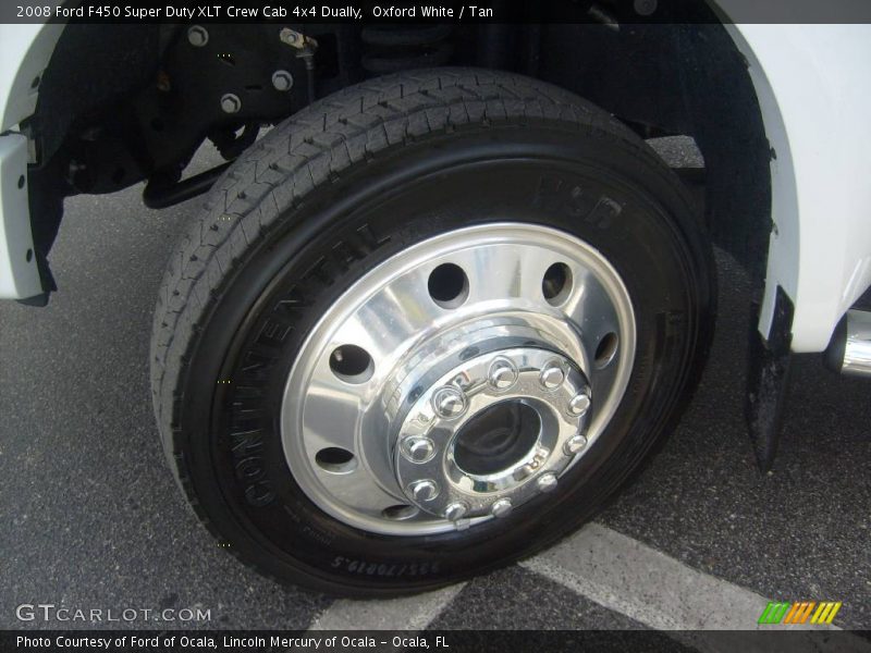 Oxford White / Tan 2008 Ford F450 Super Duty XLT Crew Cab 4x4 Dually