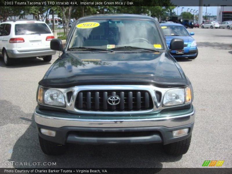 Imperial Jade Green Mica / Oak 2003 Toyota Tacoma V6 TRD Xtracab 4x4
