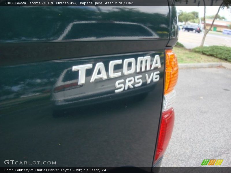 Imperial Jade Green Mica / Oak 2003 Toyota Tacoma V6 TRD Xtracab 4x4