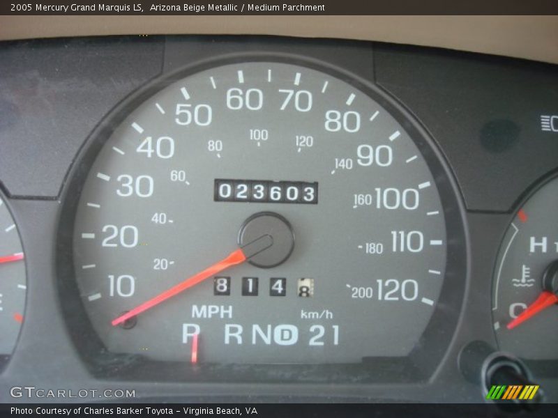 Arizona Beige Metallic / Medium Parchment 2005 Mercury Grand Marquis LS