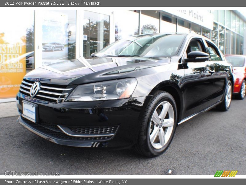 Black / Titan Black 2012 Volkswagen Passat 2.5L SE