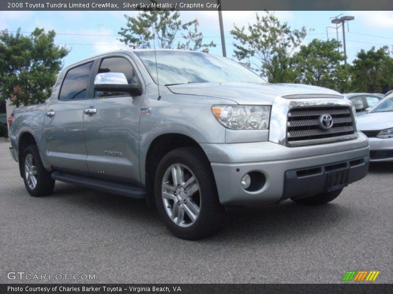 Silver Sky Metallic / Graphite Gray 2008 Toyota Tundra Limited CrewMax