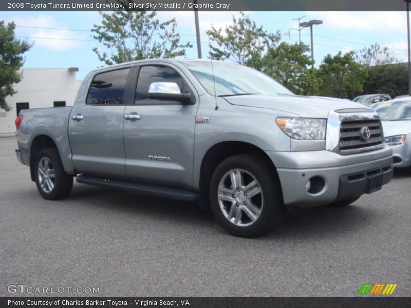Silver Sky Metallic / Graphite Gray 2008 Toyota Tundra Limited CrewMax