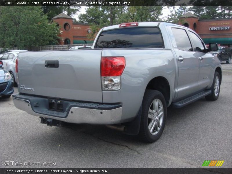Silver Sky Metallic / Graphite Gray 2008 Toyota Tundra Limited CrewMax