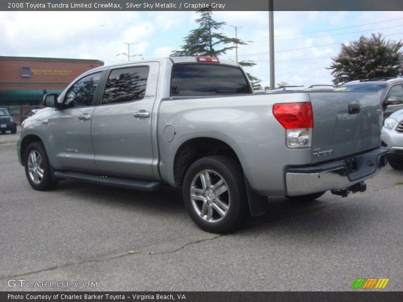 Silver Sky Metallic / Graphite Gray 2008 Toyota Tundra Limited CrewMax