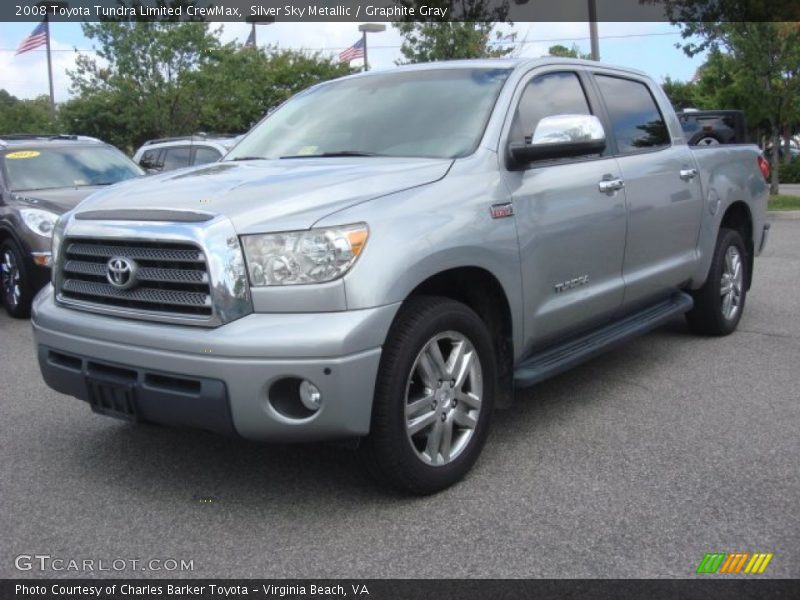 Silver Sky Metallic / Graphite Gray 2008 Toyota Tundra Limited CrewMax