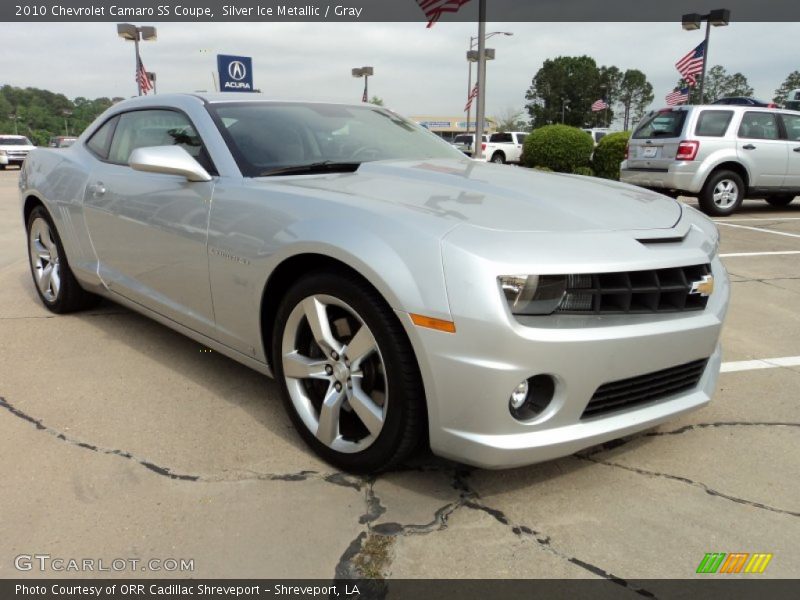 Silver Ice Metallic / Gray 2010 Chevrolet Camaro SS Coupe