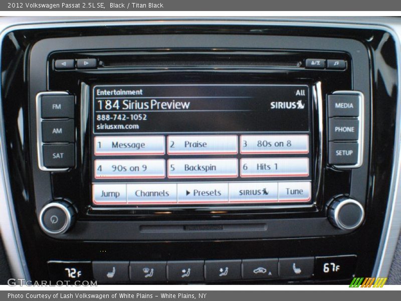 Black / Titan Black 2012 Volkswagen Passat 2.5L SE