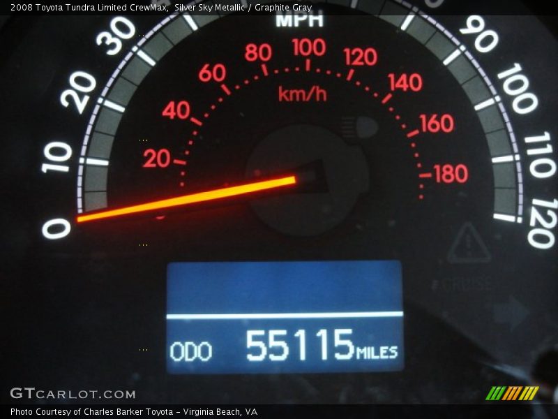Silver Sky Metallic / Graphite Gray 2008 Toyota Tundra Limited CrewMax