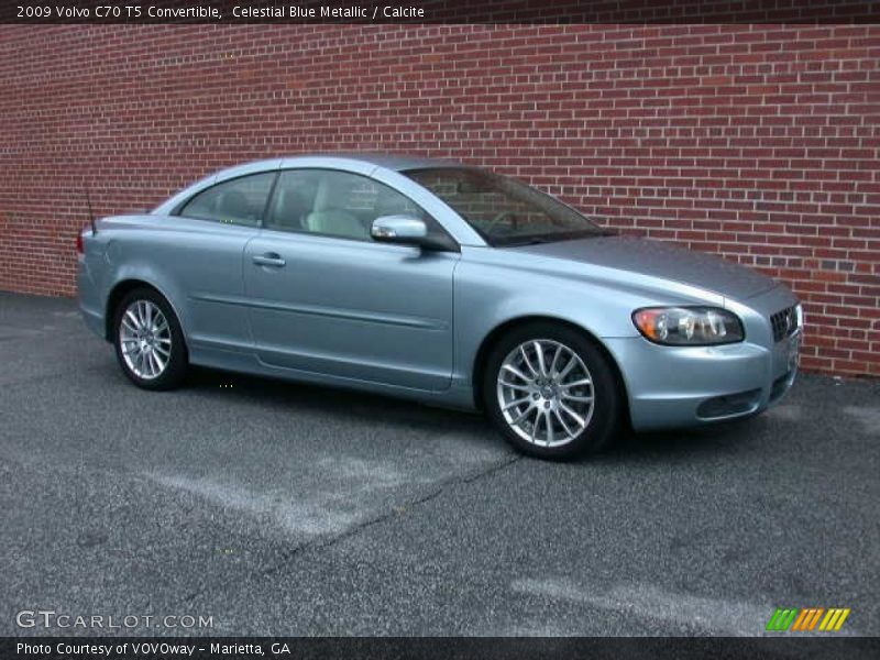 Celestial Blue Metallic / Calcite 2009 Volvo C70 T5 Convertible