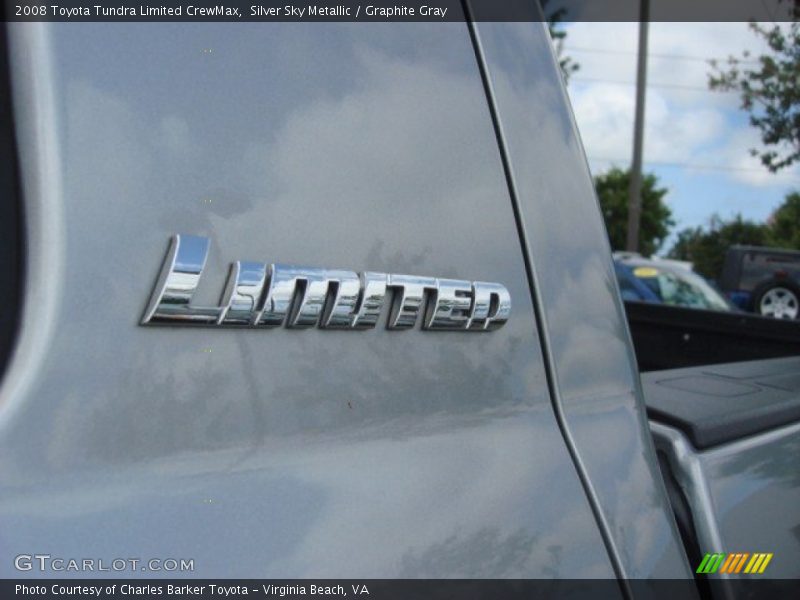 Silver Sky Metallic / Graphite Gray 2008 Toyota Tundra Limited CrewMax