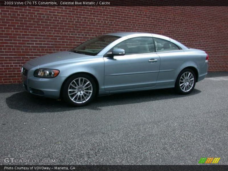 Celestial Blue Metallic / Calcite 2009 Volvo C70 T5 Convertible