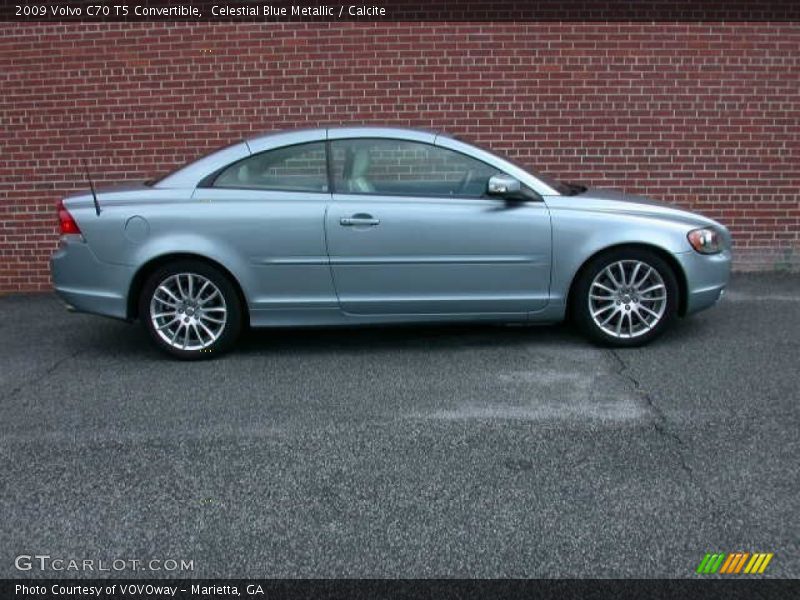 Celestial Blue Metallic / Calcite 2009 Volvo C70 T5 Convertible