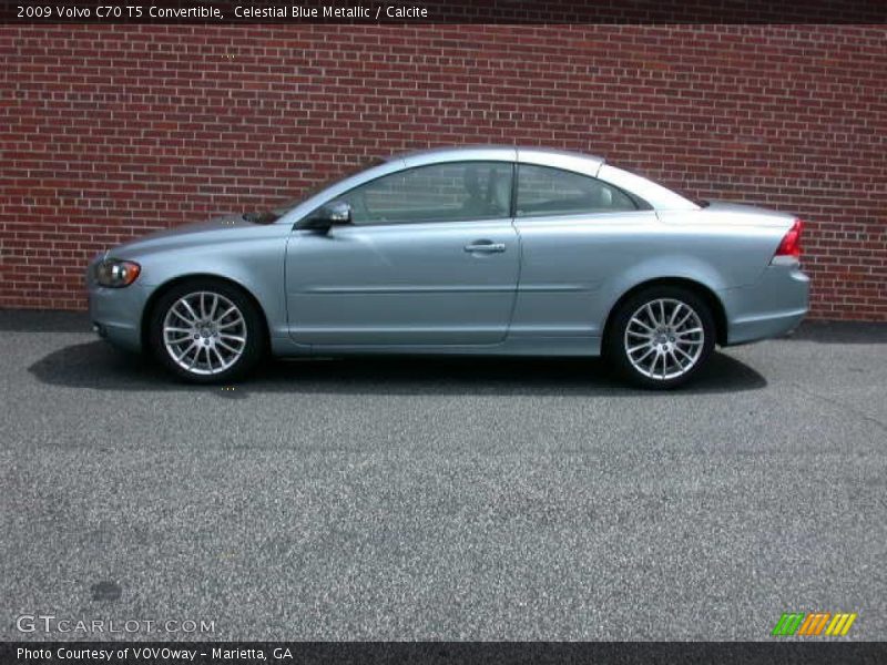 Celestial Blue Metallic / Calcite 2009 Volvo C70 T5 Convertible