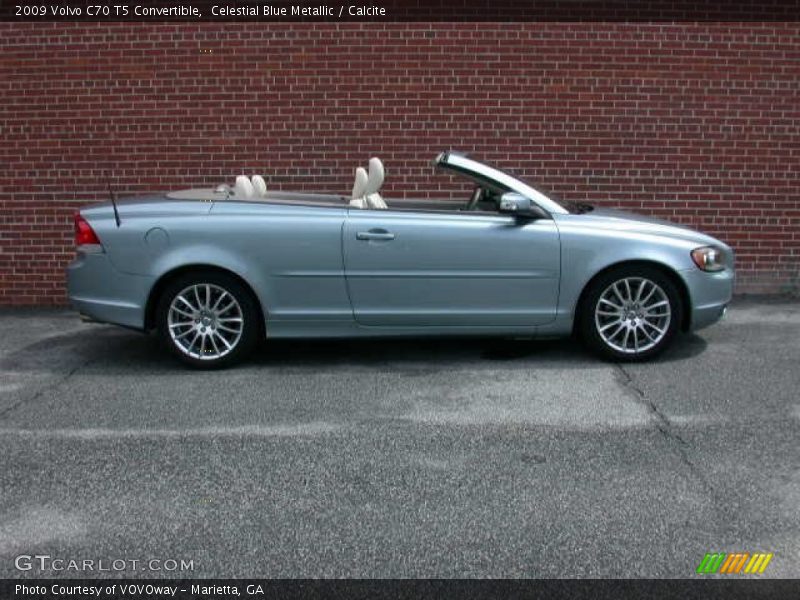 Celestial Blue Metallic / Calcite 2009 Volvo C70 T5 Convertible