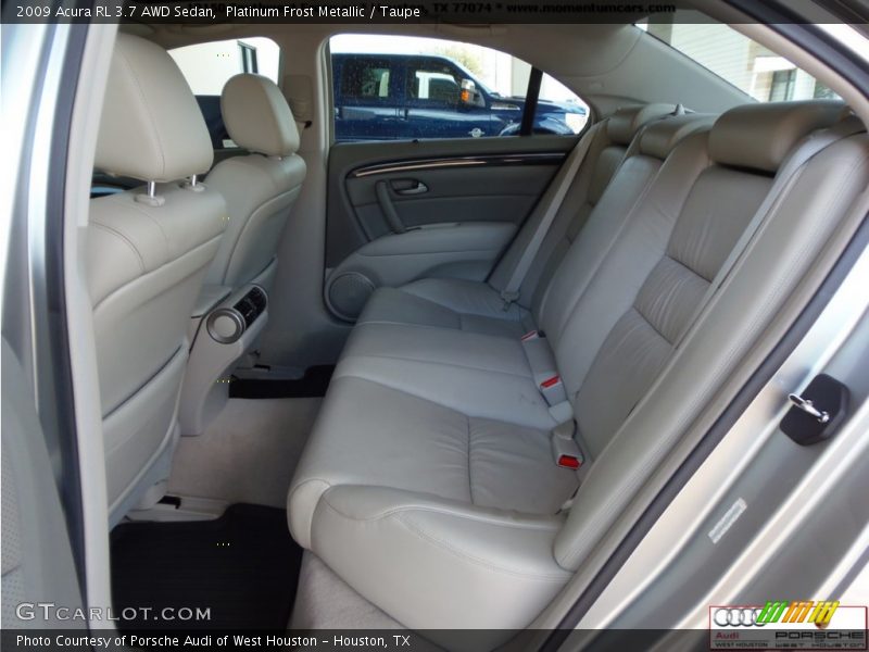 Platinum Frost Metallic / Taupe 2009 Acura RL 3.7 AWD Sedan
